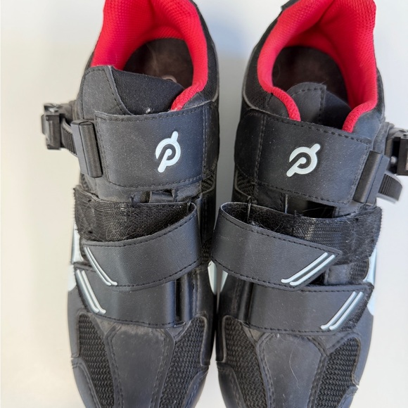 Peloton Black and Red Cycling Shoes - Picture 2 of 2